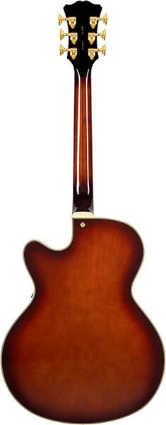 D'Angelico Excel 16 Hollowbody Electric Guitar (with case), Amaretto Burst, Action Position Back