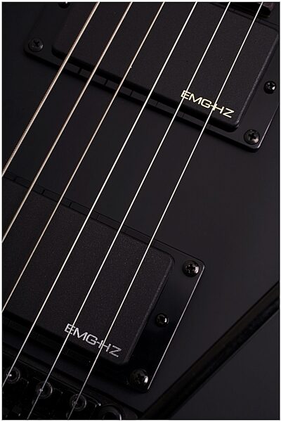 Schecter Damien-7 FR 7-String Electric Guitar with Floyd Rose, Satin Black - Pickups