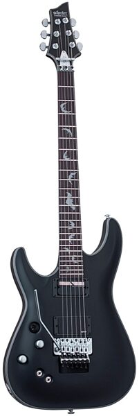 Schecter Damien Platinum 6 FR Electric Guitar, Left-Handed, See-Thru Black