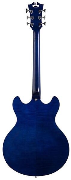 D'Angelico Grateful Dead Premier DC Semi-Hollowbody Electric Guitar (with Gig Bag), Back