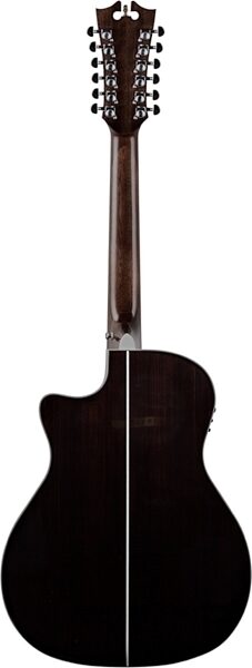 D'Angelico PG212 Premier Fulton Acoustic-Electric Guitar, 12-String, Back