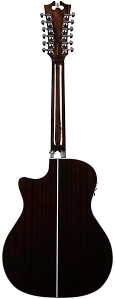 D'Angelico PG212 Premier Fulton Acoustic-Electric Guitar, 12-String, Back