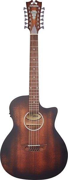 D'Angelico Premier Fulton LS Acoustic-Electric Guitar, Aged Mahogany, Action Position Back