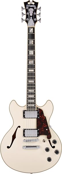 D'Angelico Premier Mini DC Stopbar Electric Guitar (with Gig Bag), Main with head Front