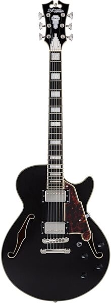 D'Angelico Premier SS Electric Guitar (with Gig Bag), Black Flake, nolabel