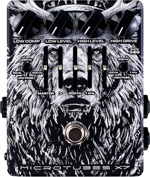 Darkglass Microtubes X7 Limited Edition Compressor Distortion Pedal, New, Action Position Back