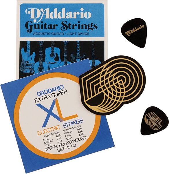 D'Addario 50th Anniversary String Bundle, New, Action Position Back