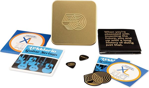 D'Addario 50th Anniversary String Bundle, New, Action Position Back