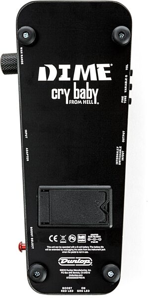 Dunlop Dimebag Darrell Cry Baby From Hell Wah Pedal, Black Camouflage, Action Position Back