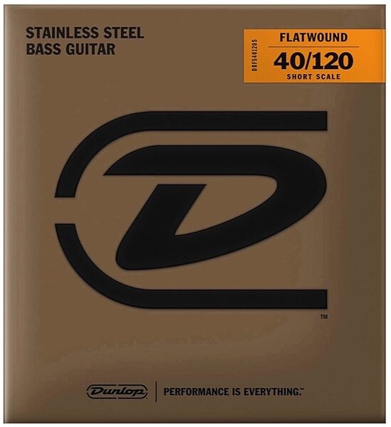Dunlop Flatwound Stainless Steel Electric Bass Strings (Short Scale), 5-String, Main