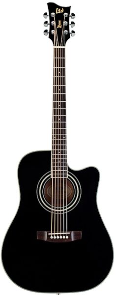 ESP LTD Xtone DC5E Acoustic-Electric Guitar, Black