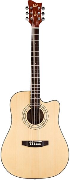 ESP LTD Xtone DC5E Acoustic-Electric Guitar, Natural