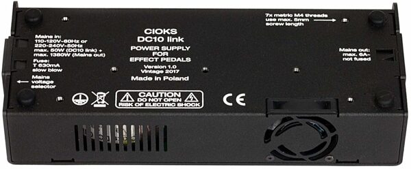 Cioks DC10 Link Pedal Power Supply, Bottom
