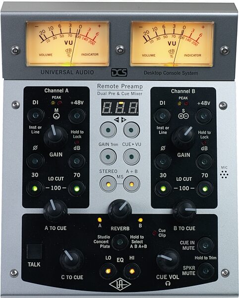 Universal Audio DCS Remote Preamp 2-Channel Microphone Preamp, Remote Front