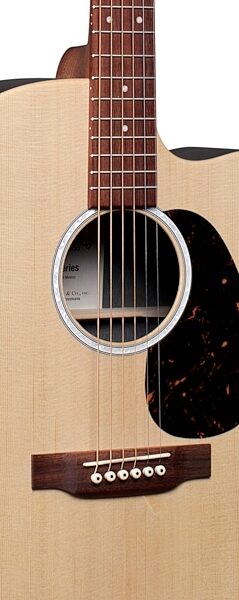 Martin DC-X2E Dreadnought Acoustic-Electric Guitar (with Gig Bag), Detail Front