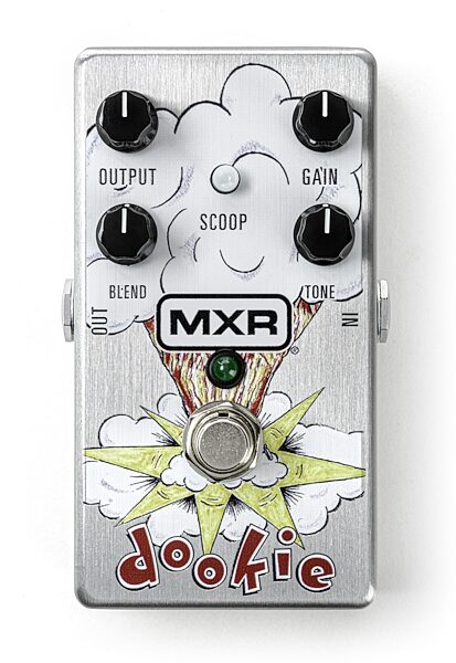 MXR DD25 V2 Dookie Drive Overdrive Pedal, Action Position Back