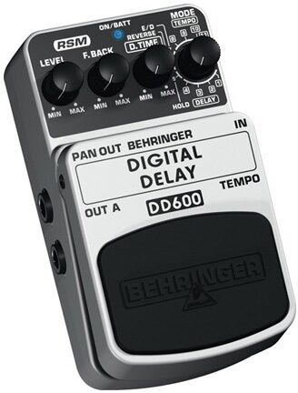 Behringer DD600 Digital Stereo Delay and Echo Pedal, Left