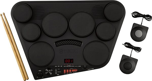 Yamaha DD-75 Compact Digital Electronic Drums, With Yamaha PA-150 Power Supply, Action Position Back