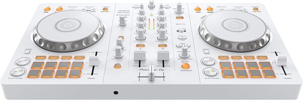 Pioneer DJ DDJ-FLX4 DJ Controller, White, Action Position Back