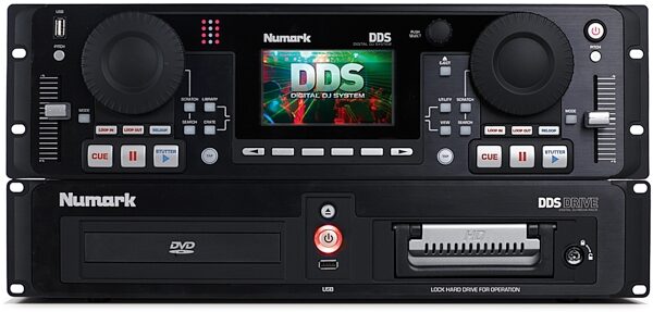 Numark DDS80 DJ CD/MP3 Player with Hard Drive, Front