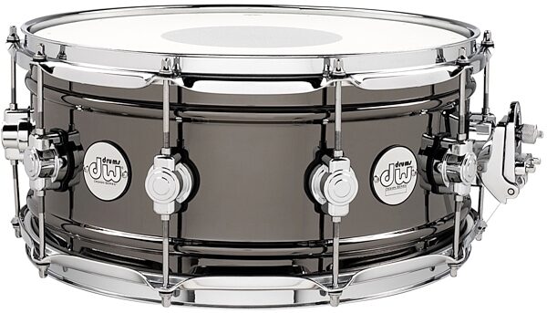 Drum Workshop Design Series Black Nickel and Brass Snare Drum, 6.5x14&quot;, 6 inch