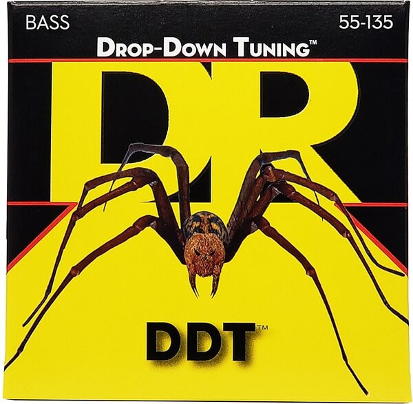 DR Strings DDT Drop Down Tuning 5-String Bass Strings, Extra Heavy, 55-135, view