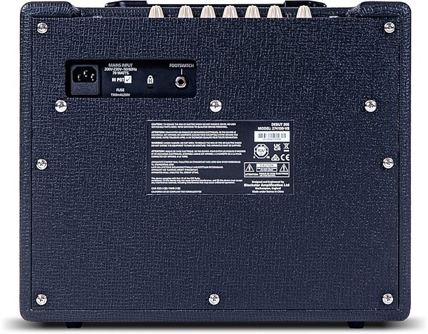 Blackstar Debut 30E Guitar Combo Amplifier (30 Watts, 1x10"), Black, Action Position Back