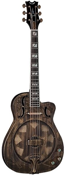 Dean Thin Body Electric Cutaway Resonator Guitar, Brass