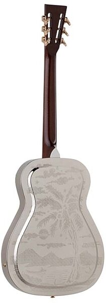 Dean Chrome Resonator Guitar, Chrome and Gold - Back