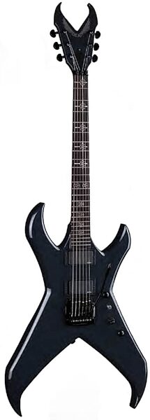 Dean Kerry King Overlord Electric Guitar (with Case), Batallion Gray, Action Position Front