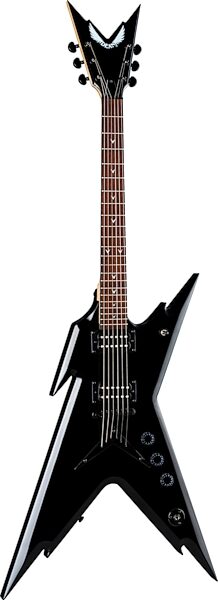 Dean Razorback X Electric Guitar, Classic Black, Action Position Front