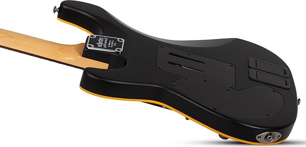 Schecter Demon-6 FR-S Electric Guitar, Aged Black Satin, Action Position Back