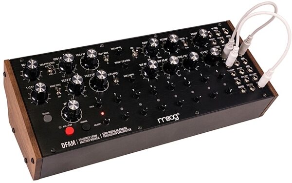 Moog DFAM Drummer From Another Mother Semi-Modular Analog Percussion Synthesizer, New, Angled