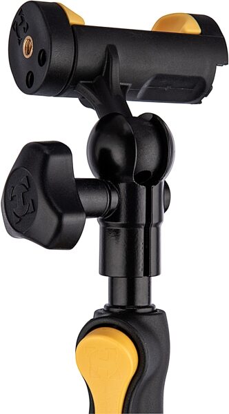 Hercules DG167B-FS1 Camera and Lighting Floor Stand with Smartphone Adapter, DG167B-FS1, Action Position Side