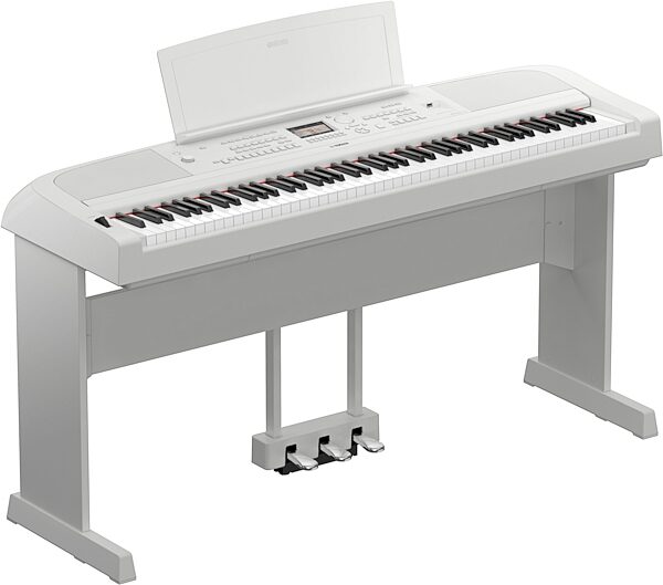 Yamaha DGX-670 Portable Grand Digital Piano, White, Customer Return, Blemished, With Optional Stand
