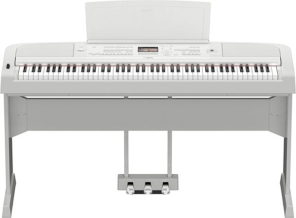 Yamaha L-300 Stand for DGX-670 Piano, White, Action Position Back