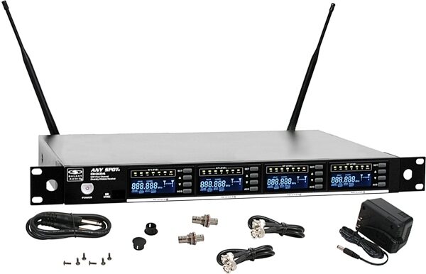 Galaxy Audio DHXR4 Quad Wireless Receiver, 4-Channel, Main