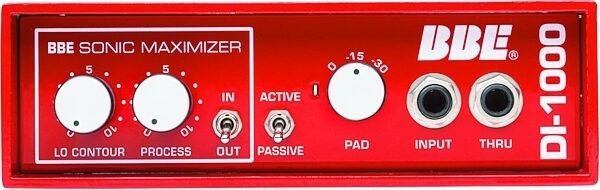 BBE DI1000 Passive Active Direct Box with Sonic Maximixer, Front Panel