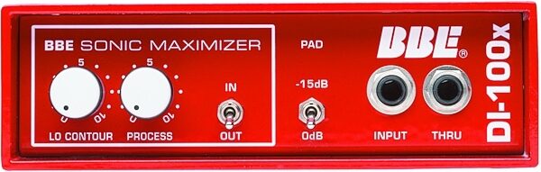 BBE DI-100x Active Direct Box with Sonic Maximizer, Front