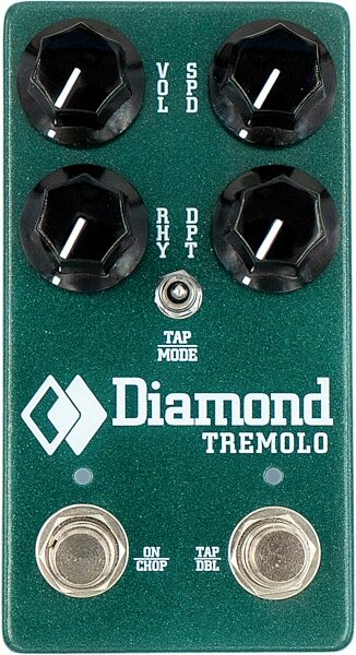 Diamond Analog Optical Tremolo and Chopper Pedal, New, Action Position Back
