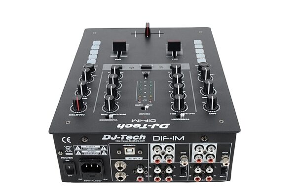 DJ Tech DIF-1M Scratch DJ Mixer, Rear Angle