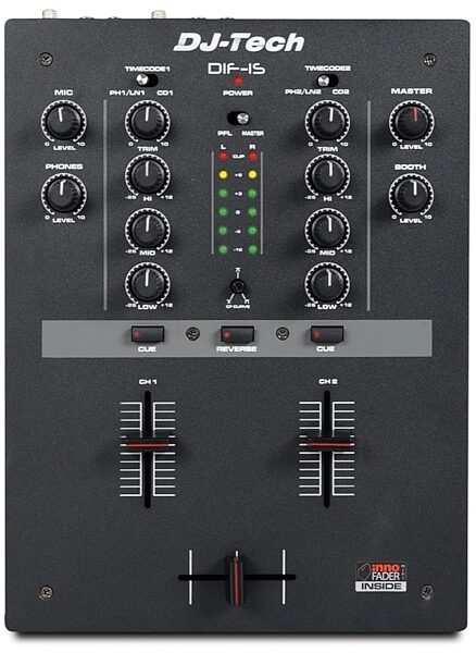 DJ-Tech DIF1S V2 DJ Mixer, 2-Channel, Main
