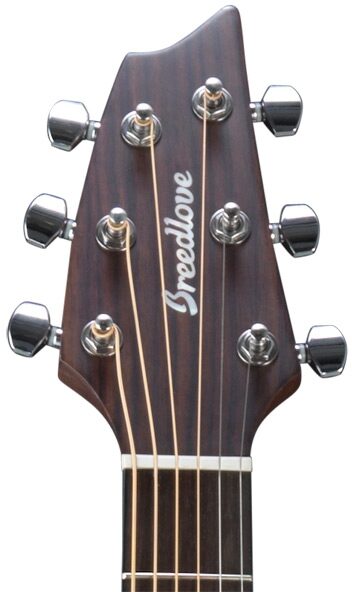 Breedlove Discovery Concert CE Acoustic-Electric Guitar (with Gig Bag), Headstock - Front