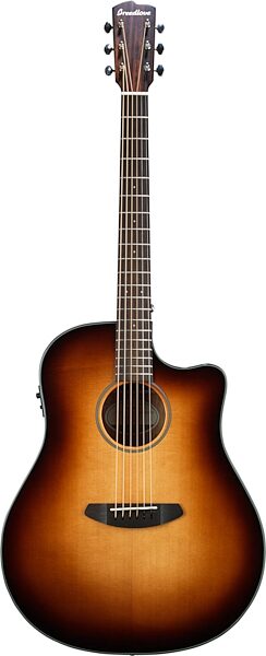 Breedlove Discovery Dreadnought CE Sunburst Acoustic-Electric Guitar (with Gig Bag), Action Position Back