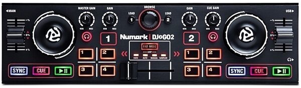 Numark DJ2GO2 Pocket DJ Controller with Audio Interface, Main