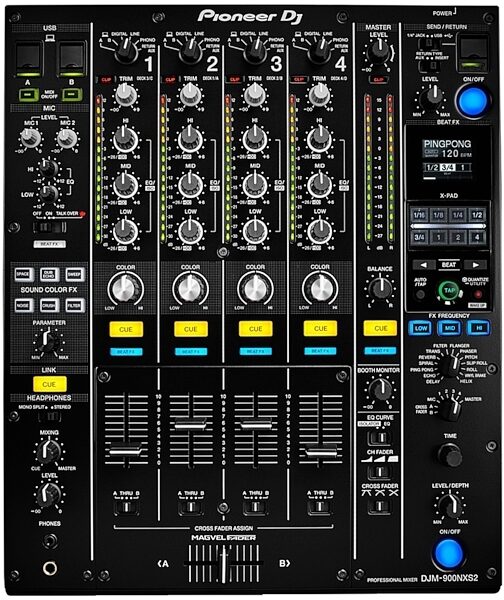 Pioneer DJM-900NXS2 Professional DJ Mixer, Black, Main