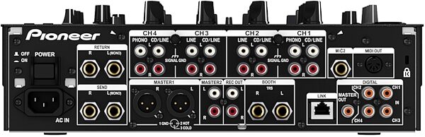 Pioneer DJM-900nexus 4-Channel DJ Mixer, Rear