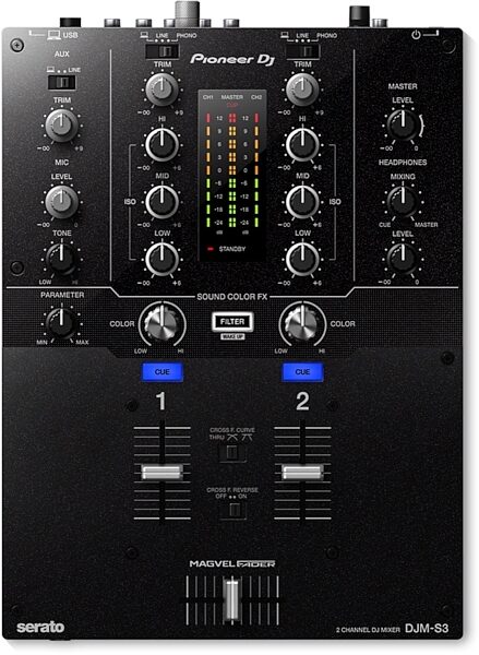 Pioneer DJM-S3 Mixer for Serato DJ, Main