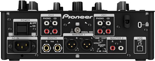 Pioneer DJM-T1 Digital DJ Mixer, Rear