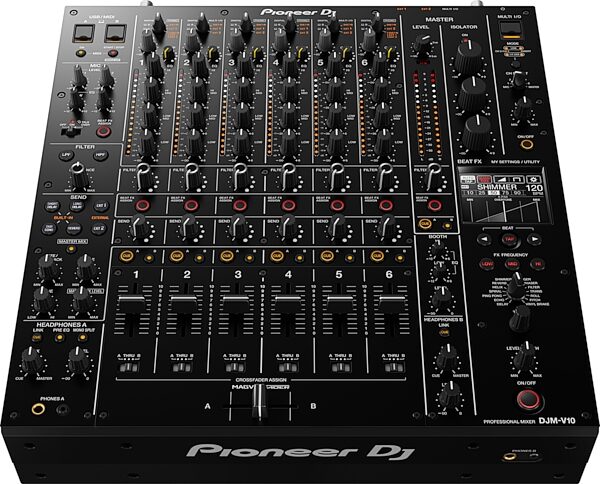 Pioneer DJ DJM-V10 DJ Mixer, New, Action Position Back